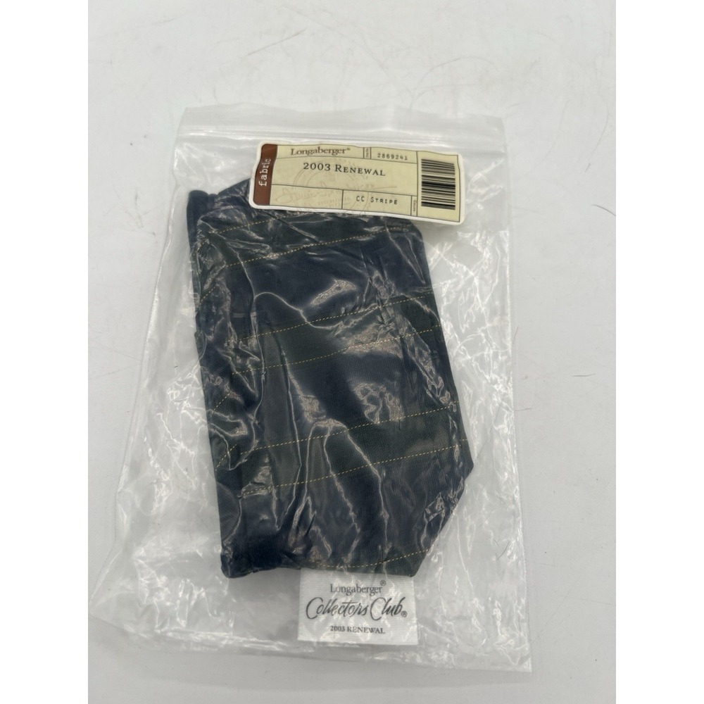 🌟 Longaberger 2003 Renewal Basket Liner – CC Stripe – NIP